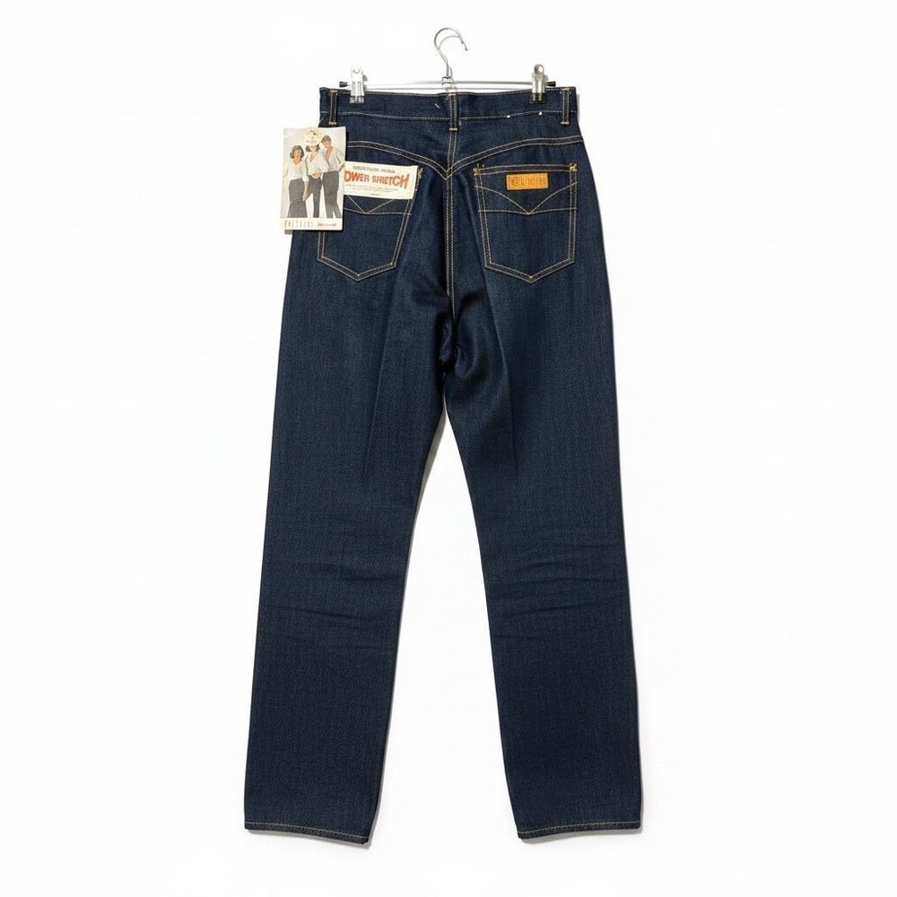Gitano Power Stretch Vintage High Rise Straight Leg Indigo Jeans 14R New